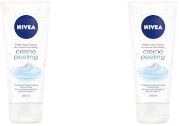 NIVEA Creme Peeling (200 ml), pflegendes Körperpeeling mit feinen Peelingpartikeln und Vitamin E, Body Scrub für ein geglättetes und gepflegtes Hautgefühl (Packung mit 2)