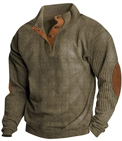 uxxnjfg Pull Col Roulé Homme Chaud Hiver Sweat-Shirt sans Capuche Marque Oversize Vintage Sweatshirt Manche Longue Polaire Pull