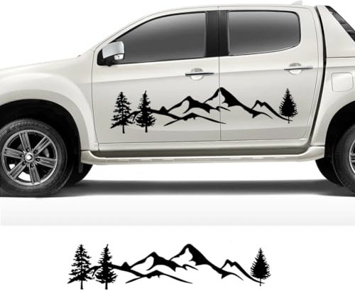 Auto Universal Aufkleber, für Isuzu Dmax VW Amarok, für F=ord F150 Ranger, für Dodge Ram, für Toyota Hilux, für Mountain Tree Style Dekoraufkleber
