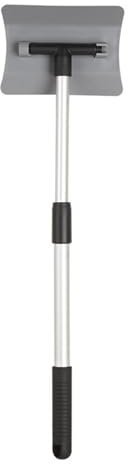 ONDIAN Eiskratzer Auto Schneeschaufel Teleskop Schneeschaber Auto Schneepflug Reinigung für EIS, Schnee (Farbe : Gray, Size : 32.5x15cm)