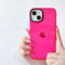 FABSPARK for iPhone 14 Pro Max Phone Case, Neon Clear Fluorescent Transparent Soft Slim Bumper Protective Case for iPhone 14 Pro Max 6.7 inches - Hot Pink