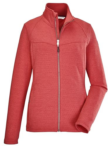 killtec Damen Stretchjacke mit Stehkragen/Fleecejacke KOS 102 WMN FLX JCKT, coral pink, 48, 39176-000