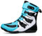DJFOG Stivali da moto alti per unisex, stivali protettivi impermeabili in pelle microfibra da cross, comodi stivali da motocross traspiranti,Blu,47