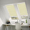 Moonice Cordless Honeycomb Skylight Blinds Light Filtering Pleated Roof Blinds Thermal Insulation Window Shades for Ceiling Custom Shades for Inclined Plane Windows (Yellow, Custom Size)