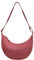 Valleycomfy Crossbody Moon Bag Umhängetasche Damen Halbmond Handtasche Wasserabweisend Bauchtasche Damen Halbmond Tasche Schultertasche Mit Schultergurt Einstellbar (Rosa)