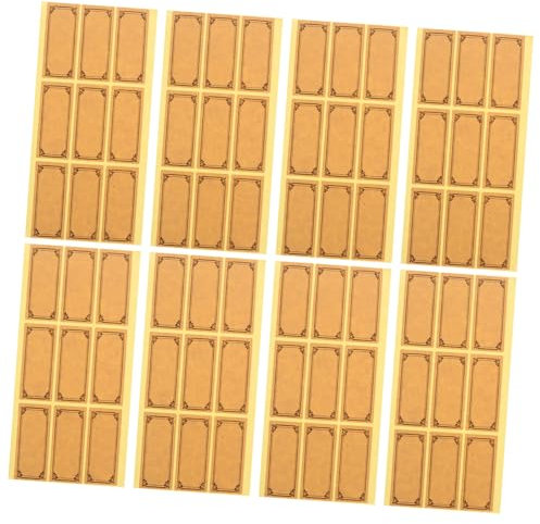 TOPBATHY Etiquetas De Vino Para Botellas Pegatinas Kraft Adhesivas Etiquetas Para Frascos