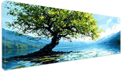 Diamant Painting Bilder, Diamond Painting Shuhu Lake Diamond Art Painting Set, Diamond Painting XXL Basteln Erwachsene, Stickerei Kreuzstich Diamant Kunst Malerei, Room Decor Wohnwand 250x100cm S-309