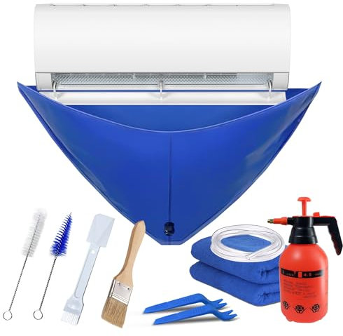 Split Air Conditioner Cleaning Cover Mini Split Cleaning Kit,Water proof Wall Mounted Air Conditioner Service Bag For Household AC Units