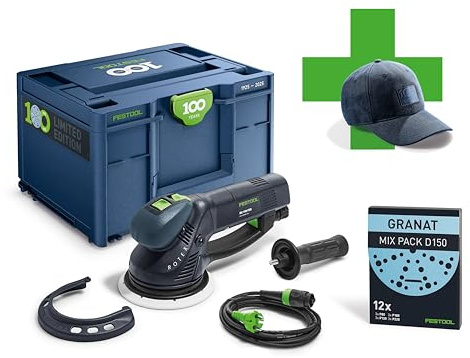 Festool 100 Jahre Getriebe-Exzenterschleifer ROTEX RO 150 FEQ-Plus 100Y