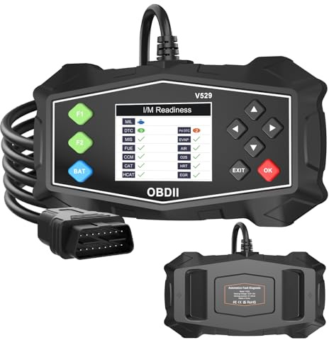 VECOONEEN OBD2 lettore di codice diagnostico per scanner, luce motore OBD II, tester per batteria, modalità 6, modalità 8 e preparazione I/M, strumento di scansione OBDII per tutte le auto OBDII 1996+