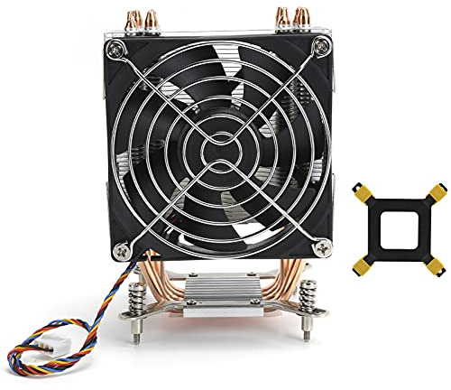 Pissente CPU Cooler Heat Sink Fan with Aluminum Alloy 4 Heat Copper Tubes 9cm CPU Cooling Fan for LGA2011 1366 1150 1151 1155 1156 Computer Supplies