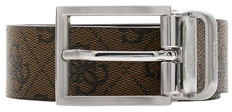 GUESS Gürtel Milano Adjustable & Reversible Belt H35 W105 Coffee braun kürzbar