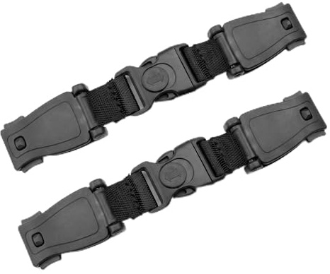 FIQLUL Abschnallschutz Kindersitz, 2 Stück Autositz Brustgurt Clip zur Gurtsicherung, Kindersitz Gurt Clip für Autositze, Kinderwagen und Hochstühle, Sicherheitsgurt Schnalle, Schwarz, 17.8 x 3cm