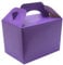 Lotus 20 x Children/Kids Plain Coloured Party Boxes Carry Food Meal Fun Picnic Birthday Wedding Favour/Baby Shower Party Halloween Trick or Treat Box Loot Bag (Purple)