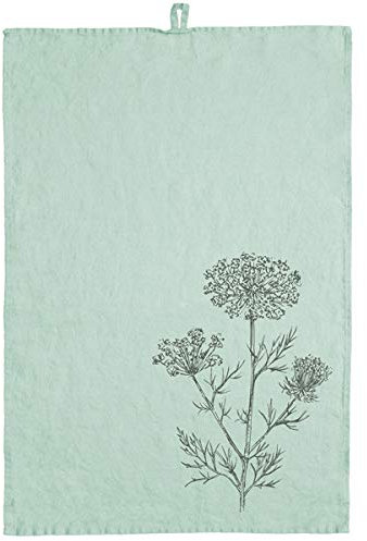 Frohstoff - Geschirrtuch Trockentuch Küchentuch - 100% Leinen - Dill - Mint Grün - 50 x 70 cm