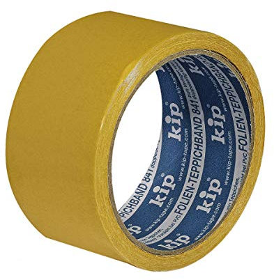 Kip Klebeband 50mm x 10m, Gelb, Wasserfest, für Kunststoff und Aluminium