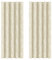 BUHUA Verdunkelungsgardinen mit Ösen, Thermo Gardinen Blickdicht Vorhänge, Verdunkelungsvorhänge Weinstock Muster Wohnzimmer, 2er Set H 229 x B 168 cm, Beige