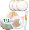 Comffy Coton Demaquillante Reutilisable,Coton Demaquillante Lavable Lingette Demaquillante Visage Disque Demaquillant Lavable en Bambou Bio Tampons Lot