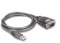 Delock Adapter USB 2.0 Typ-A zu 1 x Seriell RS-232 D-Sub 9 Pin Stecker 1 m, weiß