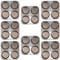 Caribou Living Yorkshire Pudding Large 4 Hole Tray Non Stick Carbon Steel Grey Tin Baking Tart Bun Sunday Roast Big Yorkshire Puddings - 8 Trays