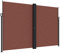 vidaXL Toldo Lateral Retráctil, Pantalla de Privacidad, Toldo Resistente al Agua Rayos UV, Toldo Lateral para Jardín Patio Balcón, Marrón