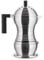 Alessi Pulcina MDL02/3BFM - Caffettiera per Espresso di Design, Manico e Pomolo in PA, in Fusione di Alluminio per Piani a Induzione, 3 tazze, Nero