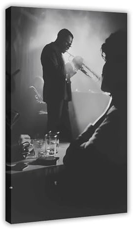 RYHEW Miles Davis - Jazz-Trompeten-Poster (10) Leinwand-Poster, Wandkunst, Dekor, Bild, Gemälde für Wohnzimmer, Schlafzimmer, Dekoration, 40 x 60 cm