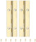 PATIKIL 4x1.2 Inch Piano Hinge,2 Pcs 304 Stainless Steel Continuous Hinge with Holes for Piano Gate Door Wooden Storage Box Cabinet Boat,Gold