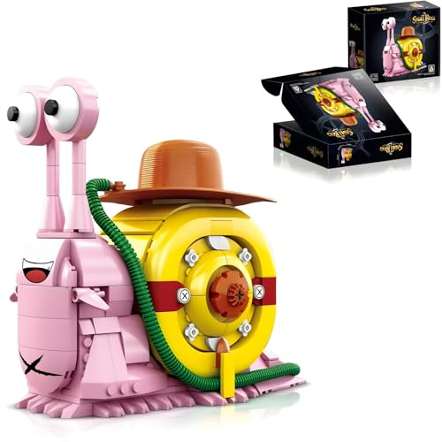 Ideas Tiere Bausteine Set, Anime Schnecken Klemmbausteine Spielzeug Modell, Den Den Mushi Schnecken Insekten Bausteine Heimdeko, Geschenk für Anime Fans und Erwachsene, 573+ Teile
