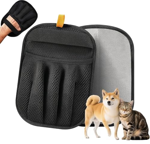 Chenduoran 2 Pièces Gant Poil Chat,Double Face Brosse Poils Animaux,Gant pour Poils De Chat Et Chien, Pet Hair Remover,Vêtements,Tapis & Voiture, Idéal pour Chiens & Chats