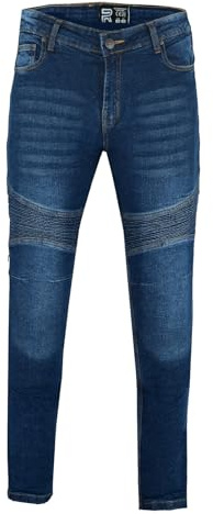 RAXUS Pantalon de moto pour homme - Protections CE au niveau des genoux et des hanches, confortable et sûr pour motard