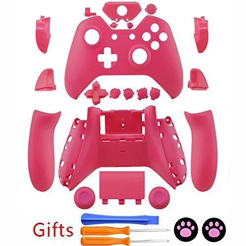 Neue Benutzerdefinierte Full Gehäuse Schale Schutzhülle mit Tasten für XBOX ONE Wireless Controller – matt pink