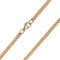 MATERIA Damen Herren Kette 333 Gold - massiv Goldkette Panzerkette 2,4mm flach 50 cm - Made in Germany #K99-50cm