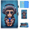Etui Galaxy Tab A 10.1 (2019) SM-T510/T515 - Flip Portefeuille Coque Cuir Pochette Housse de Protection avec Support et Porte Carte pour Samsung Galaxy Tab A 10.1 2019 Tablette