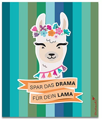 strickimicki - Brillenputztuch - Spar das Drama für dein Lama
