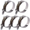 Glarks - Fascette stringitubo a T in acciaio INOX, 63-71 mm, attacco turbo, per tubo flessibile