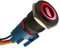 ETOPARS Negro Caso Luz Rojo Camión Coche 12V 19mm Botón de Arranque Momentáneo Metal Interruptor de Palanca Ignición Engine Start Enchufe de Alambre