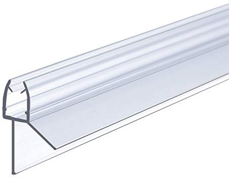IMPTS Joint de porte en verre - 100 cm - Pour porte de douche en verre 5/6 mm - Joint de rechange - Pour cabine de douche, baignoire - Déflecteur d'eau - Transparent