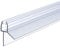 IMPTS dichtung dusche glastür, 100cm duschdichtung glastür 5/6mm, Ersatzdichtung Duschkabine Duschwand Badewanne Wasserabweiser Schwallschutz Dichtkeder - Transparent