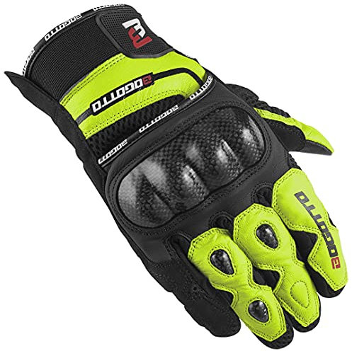 Bogotto Flint Motorradhandschuhe, schwarz/gelb, L