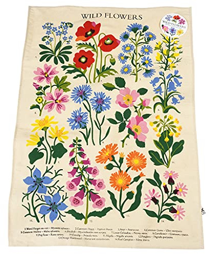 Geschirrtuch »Wilde Blumen«.