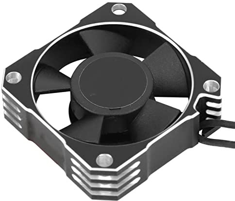 Motorlüfter, ROCKET 35mm 21000RPM Motorlüfter 8.5V Brushless Motor Fit für 1/10 1/12 1/8 RC Sensored Brushless Motor(Silber)