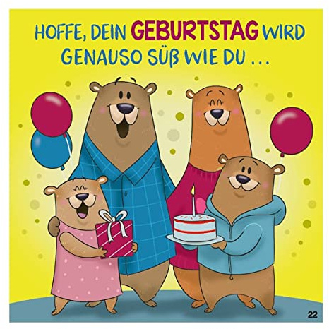 Depesche 11661-022 - Glückwunsch-Karte mit Musik, witzige Geburtstags-Karte mit farbenfrohem Motiv, passendem Spruch und Innentext, inkl. Umschlag, 17 x 16,5 cm