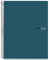 Miquelrius - Notizbuch A4 (210 x 297 mm), Notebook The Original Colours, 120 Blatt 90 g/m² und 4 Farbstreifen, Raster 5 mm, 4-Loch-Stanzung, Hardcover, Farbe Ozean
