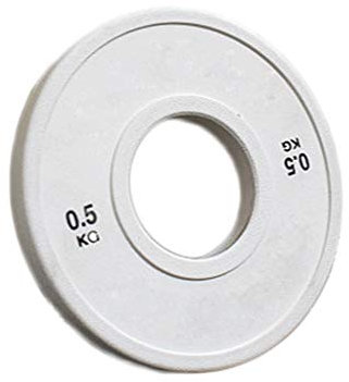 Barbellgewichte Platten Kieselgel Gummi Olympia Gewichte Free Weight Plates 0,5 kg, 1 KG, 1,5 kg, 2kg, 2,5 kg Fitness Hubarbeit Out 2-Inch Hantelscheiben (Color : 0.5KG)