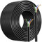 Cable Ethernet 30m, Cable RJ45 Cat 6 30m Haute Vitesse Câble Réseau, 23AWG Imperméable à l'extérieur Intérieur Câble Internet, Résistant aux Intempéries Gigabit Cable LAN 30 Mètres Noir pour Routeur