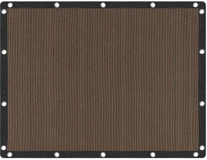 VICLLAX 90% Shade Fabric Sun Shade Cloth with Reinforced Grommets, Outdoor Sun Screen Fabric for Outdoor Patio Garden Pergola Cover Canopy 6x8 FT, Mocha