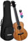 CASCHA Solid Top Acacia Tenor Ukulele Erwachsene & Kinder - inkl. 3 Plektren & gepolsterter Tasche - Ukulele für Anfänger & Fortgeschrittene - hochwertige Carbonsaiten - Top Qualität