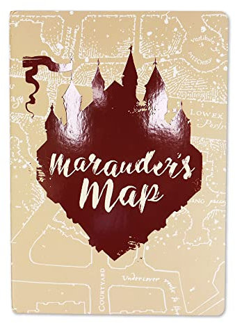 Half Moon Bay Offizielle Karte A5 FLEXI HARRY POTTER Karte des Rumtreibers Notizbuch
