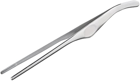 Spring TOOLS FUSION2+ Profi Pinzette 22 cm | rostfreies Edelstahl | mit Silikon | lange Pinzette | Zum Kochen, Grillen oder Braten | Kochpinzette Edelstahl | Grillpinzette | Bratpinzette